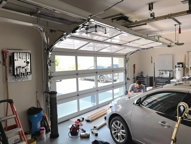 Garage door noise reduction service by Baldwin Park Garage Door Repair in Baldwin Park