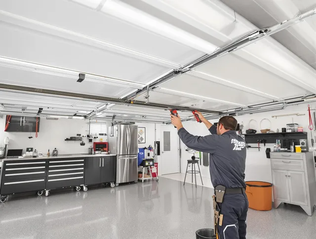 Overhead garage door repair service by Baldwin Park Garage Door Repair in Baldwin Park