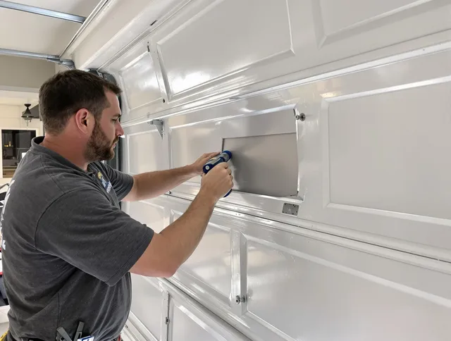 Garage door panel repair by Baldwin Park Garage Door Repair in Baldwin Park